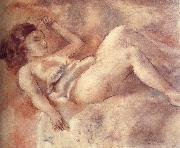 Jules Pascin Nude of sleep like a log France oil painting artist